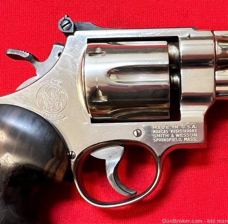 S&W 357 mag Model 27 - 2 5" Nickel N Frame Pinned & Recessed Revolver-img-7