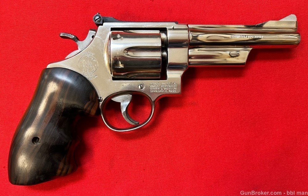 S&W 357 mag Model 27 - 2 5" Nickel N Frame Pinned & Recessed Revolver-img-5