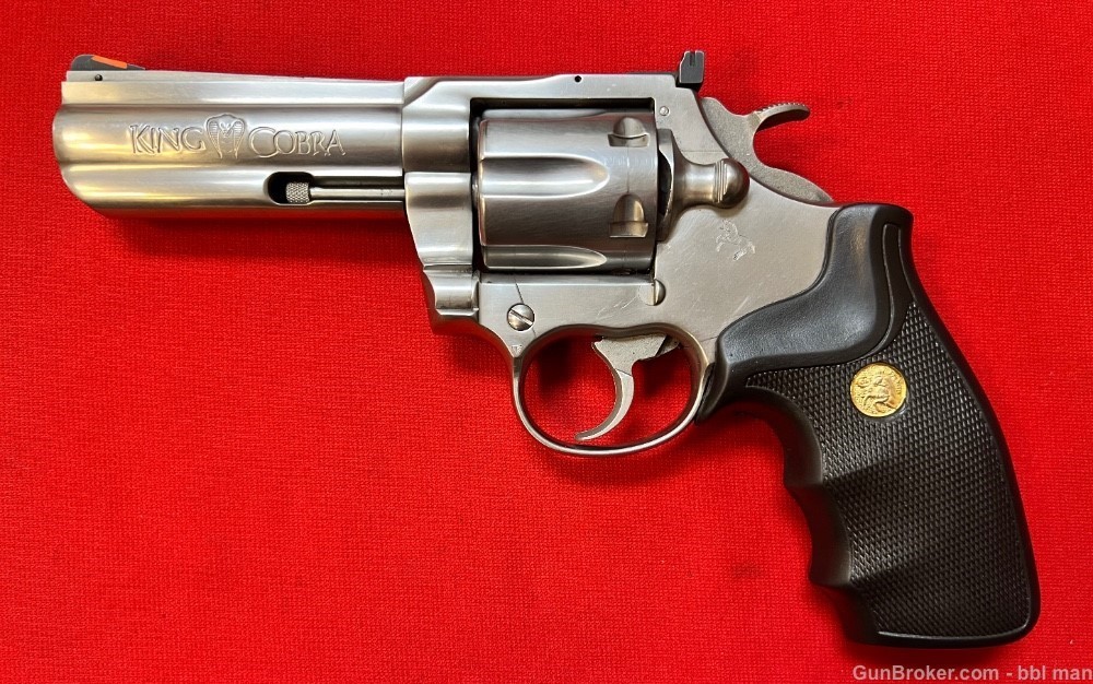 Colt 357 mag King Cobra 4" Stainless Steel Revolver Made in 1987-img-0