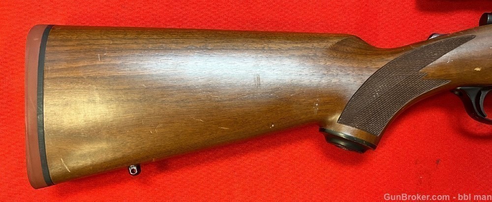 Ruger 308 Win. M77 MARK I Red Pad Rifle w Vintage Weaver V4.5 Scope 1985-img-1