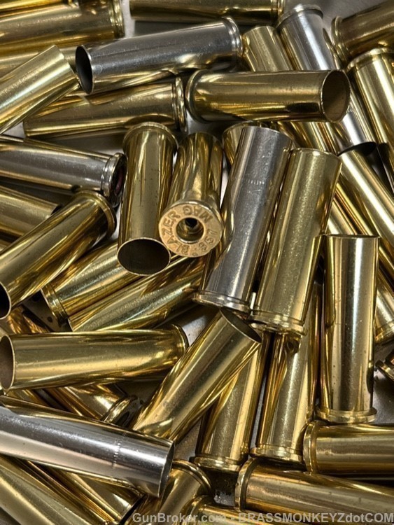 100+ FULLY PROCESSED 357 MAG BRASS  * READY TO LOAD *-img-1
