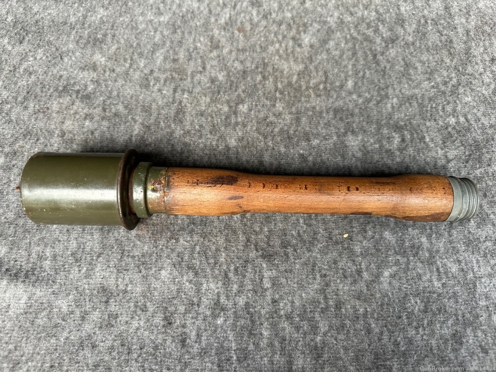 Original-WW2 German Potato Masher Stick Grenade-M24-1943 Dated-Scarce-img-3