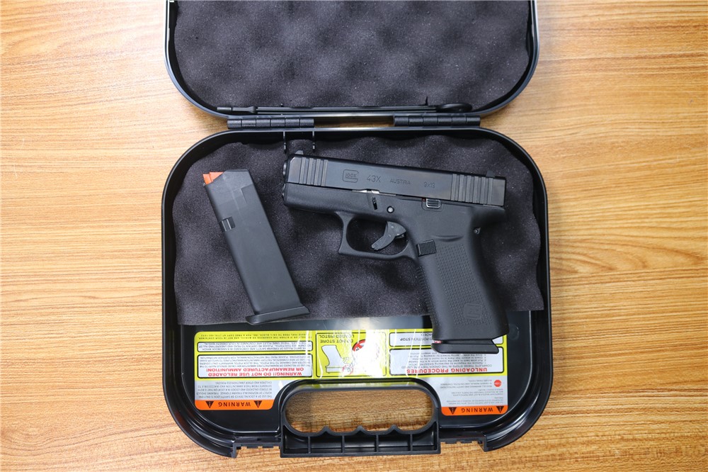Glock 43X 9mm 3.5" Barrel Box 2 Mags 10 Rounds-img-0
