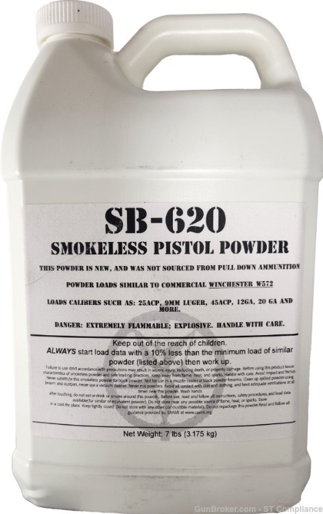 14 Lbs SB-620 Pistol or Handgun SB 620 Powder NR !-img-0