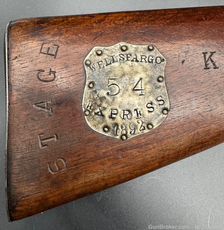 Wells Fargo Coach Shotgun 12 gauge Bridge Gun Company 1892 Antique-img-7