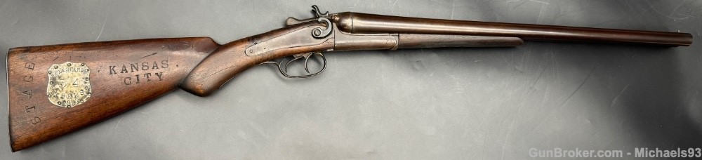 Wells Fargo Coach Shotgun 12 gauge Bridge Gun Company 1892 Antique-img-3