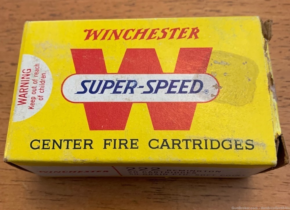Winchester Super Speed 222 Remington 50 grain soft point 20 rounds $29.99-img-1
