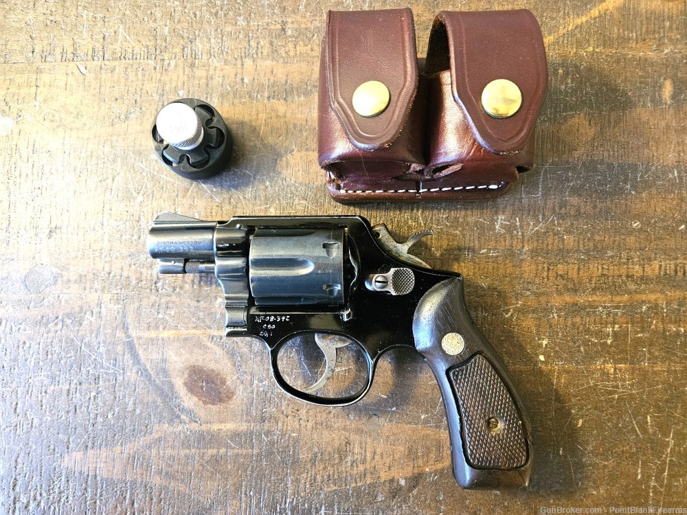 Smith & Wesson S&W 12-2 38spl 38 SPL Special Revolver w/ Speed Loader NICE-img-0