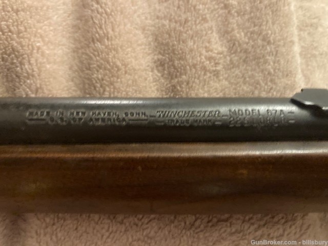 Winchester 67A .22 Long Rifle or .22 Short   RARE  Serial # NSN 1934-1963 -img-1