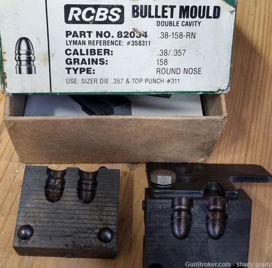 rcbs bullet mould 38 357 158gr -img-1