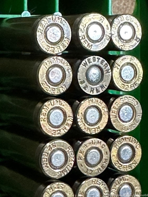 40 rounds of new old stock mixed 32 Rem 32 Remington 170gr brass cased ammo-img-6