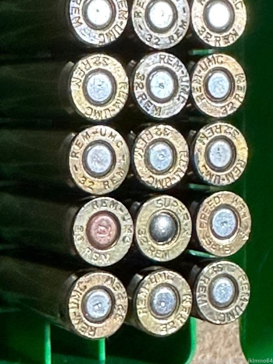 40 rounds of new old stock mixed 32 Rem 32 Remington 170gr brass cased ammo-img-5
