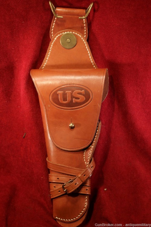 US WW1 Cavalry Holster - Leather - Reproduction New-img-0