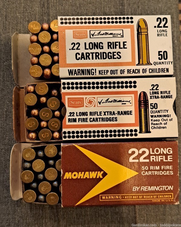 Vintage .22 Long Rifle Remington Mohawk & Sears Ammo-img-4