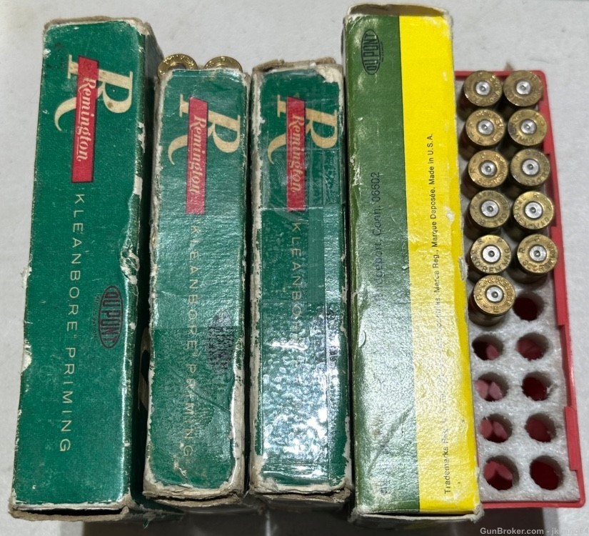 91 pieces of 350 Remington Rem Mag factory and hand loaded ammo and brass -img-9