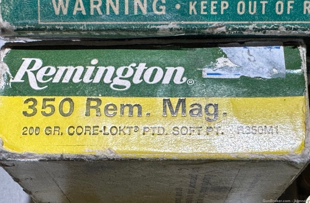 91 pieces of 350 Remington Rem Mag factory and hand loaded ammo and brass -img-10