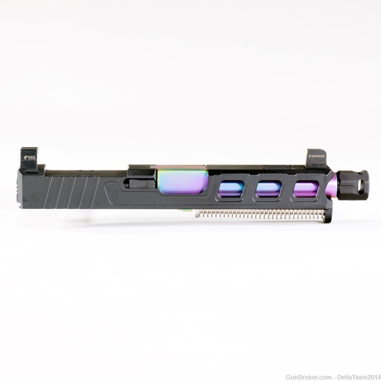 Complete Assembled Optic Ready Slide for Glock 19 Gen 3 | Compensator | PVD-img-1