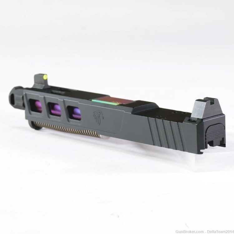 Complete Assembled Optic Ready Slide for Glock 19 Gen 3 | Compensator | PVD-img-2