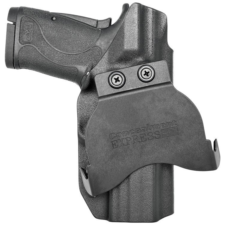 Smith & Wesson M&P SHIELD 9MM EZ OWB KYDEX Paddle Holster Black / Left Hand-img-0