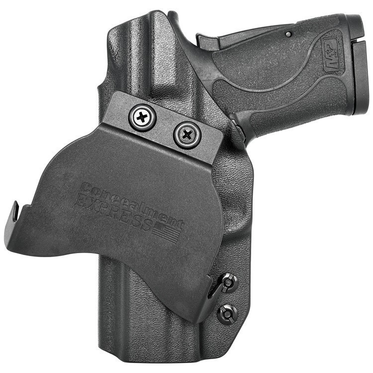 Smith & Wesson M&P SHIELD 9MM EZ OWB KYDEX Paddle Holster Black / Right Han-img-0