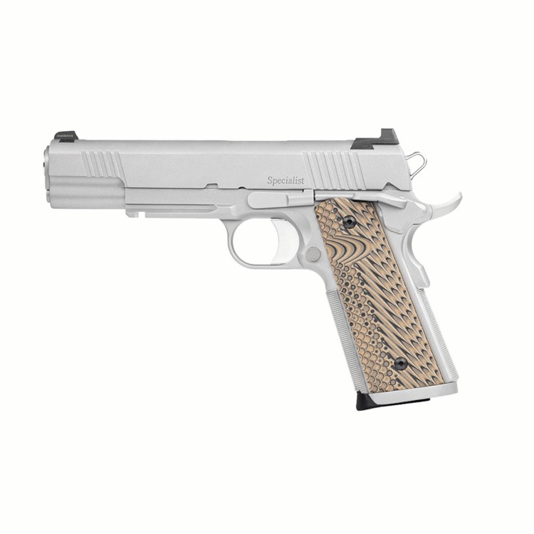 DW Specialist 45ACP 8rd Stainless Semi-A Pistol, Tritium Front Sight 01802-img-1