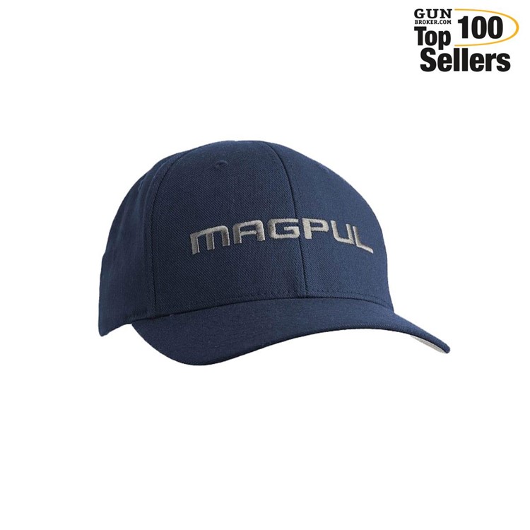 MAGPUL Wordmark Stretch Fit Navy Hat Adjustable Snapback S/M Fitted-img-0