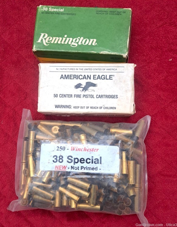 Lot Count 350 .38 Special Brass-img-0