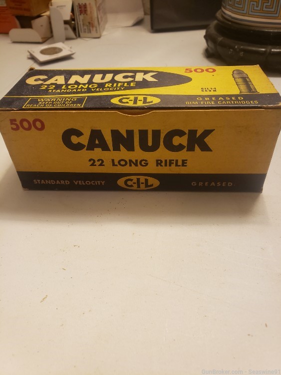 Awesome! Original brick of Canuck 22 LR ammo ammunition full vintage-img-1