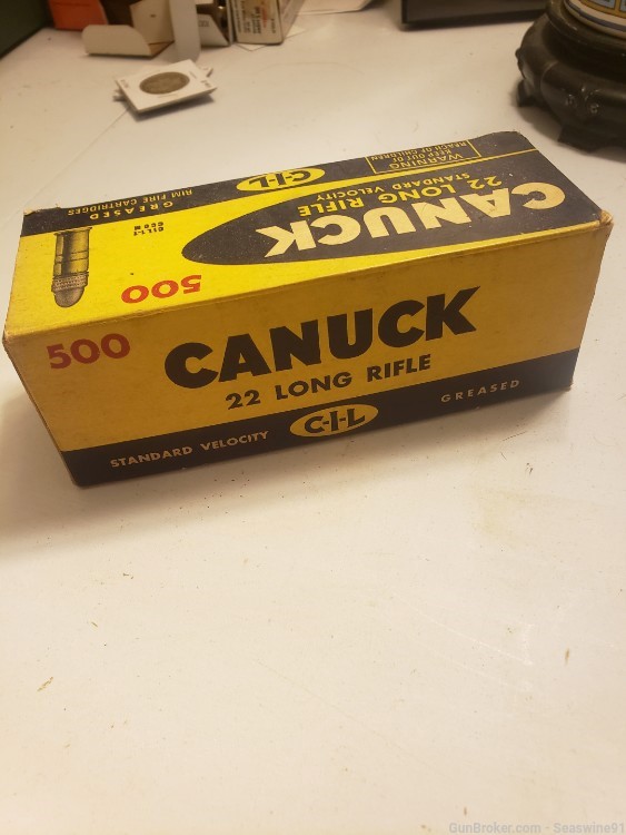Awesome! Original brick of Canuck 22 LR ammo ammunition full vintage-img-3