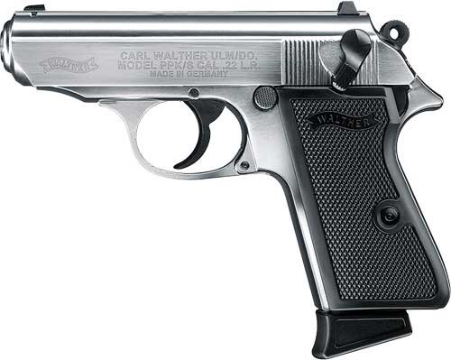 Walther Ppk/S .22 LR 3.3" AS 10-Shot Nickel Plated-img-1