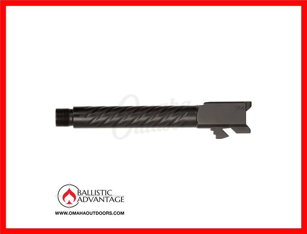 Ballistic Advantage Premium Glock 17 Gen 5 Spiral Fluted Threaded Barrel-img-0