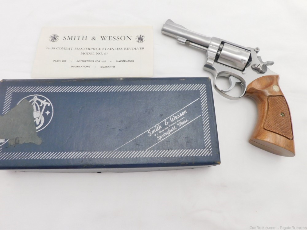 1972 Smith Wesson 67 38 Stainless Rear Sight In The Box-img-0