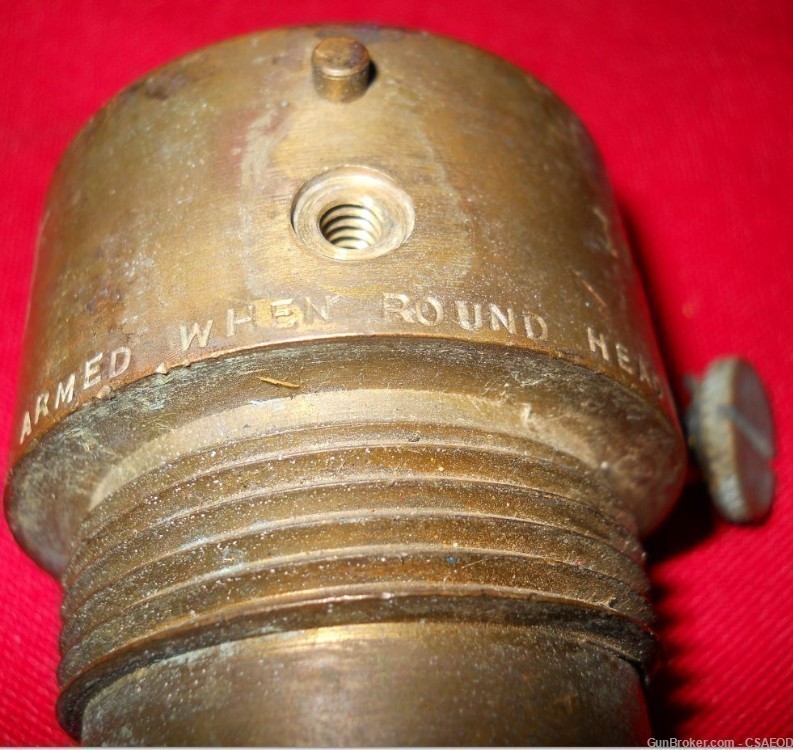 BRITISH EXTREMELY RARE AIRCRAFT BOMB FUZE WW1 FROM Col. Jarrett COLLECTION-img-8