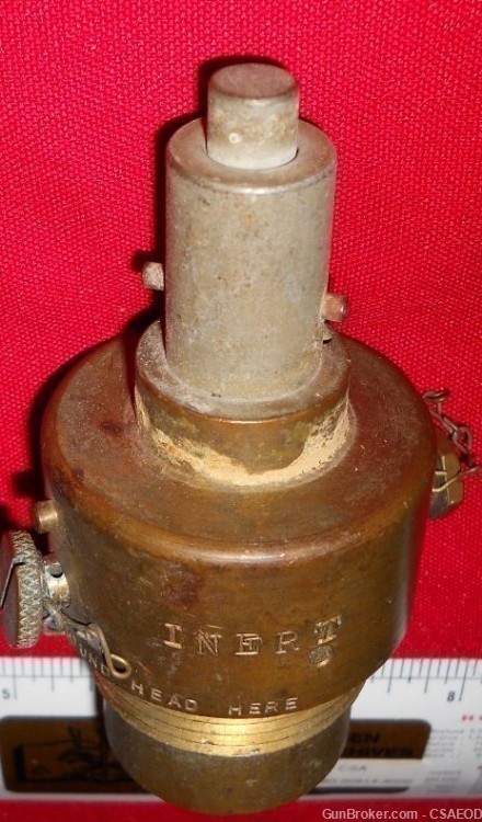 BRITISH EXTREMELY RARE AIRCRAFT BOMB FUZE WW1 FROM Col. Jarrett COLLECTION-img-0