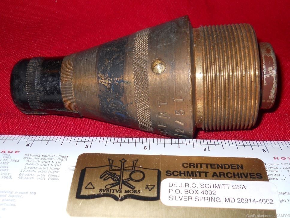 BRITISH 25 PDR ARTILLERY FUZE  FROM Col. Jarrett COLLECTION-img-4