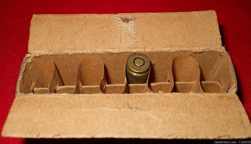 GERMAN 9mm LUGER & SMG SUPER RARE BOX + 1 1918 -img-1