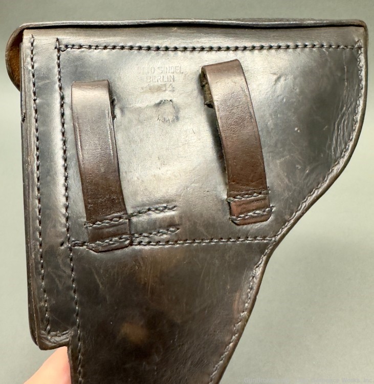 1934 dated Otto Sindel Berlin Luger Holster for K Date Luger-img-11
