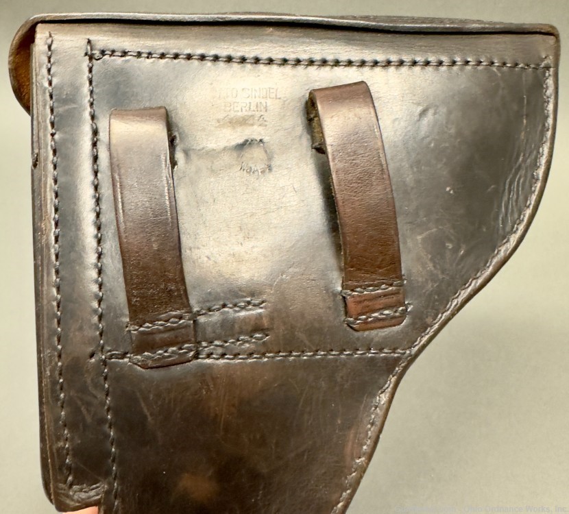 1934 dated Otto Sindel Berlin Luger Holster for K Date Luger-img-7