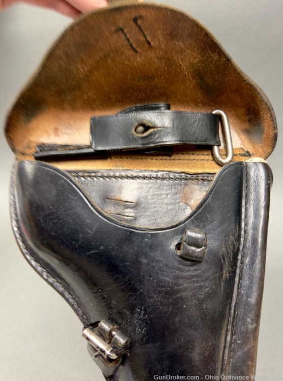 1934 dated Otto Sindel Berlin Luger Holster for K Date Luger-img-14