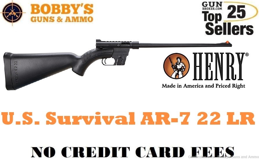 Henry H002B U.S. Survival AR-7 Full Size 22 LR 8+1 16.13"-img-0