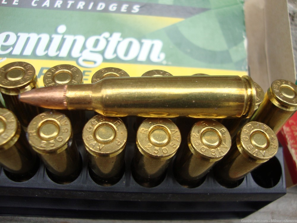 Nice Lot of 50 Rounds Assorted .250 Savage Ammo Remington-img-5