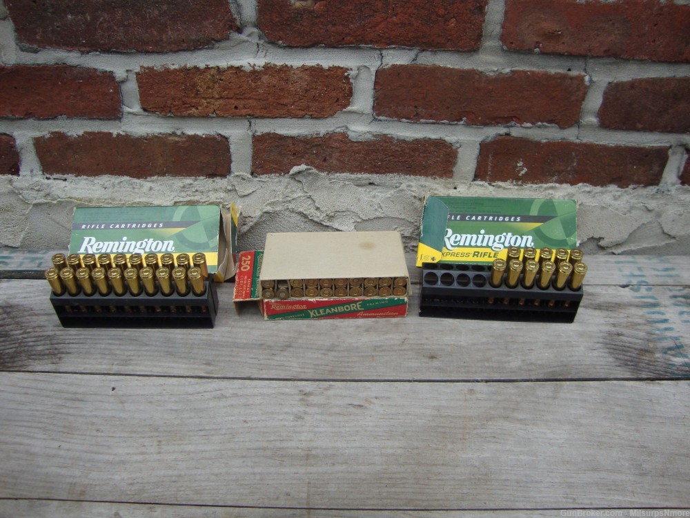 Nice Lot of 50 Rounds Assorted .250 Savage Ammo Remington-img-0