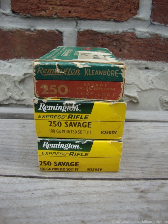 Nice Lot of 50 Rounds Assorted .250 Savage Ammo Remington-img-1