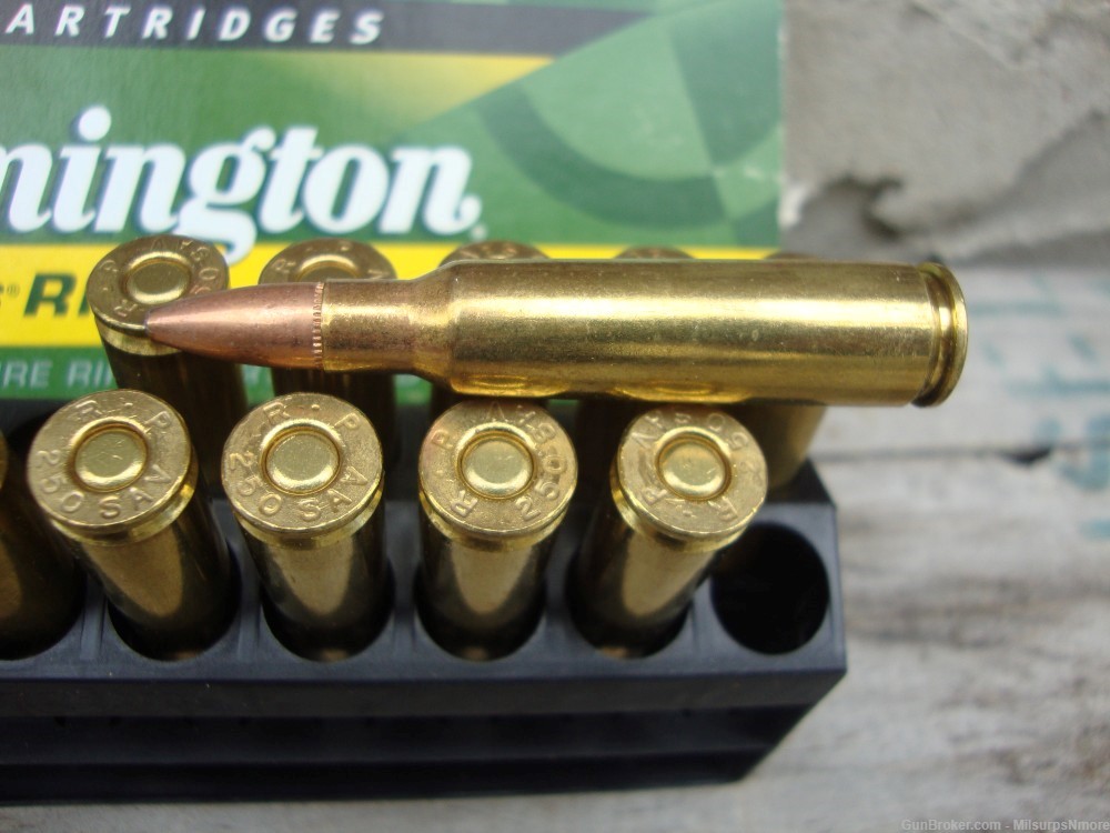Nice Lot of 50 Rounds Assorted .250 Savage Ammo Remington-img-4