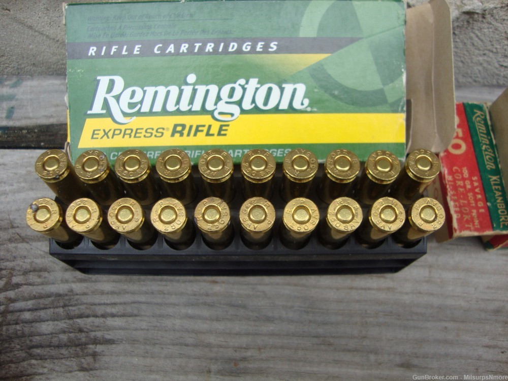 Nice Lot of 50 Rounds Assorted .250 Savage Ammo Remington-img-14