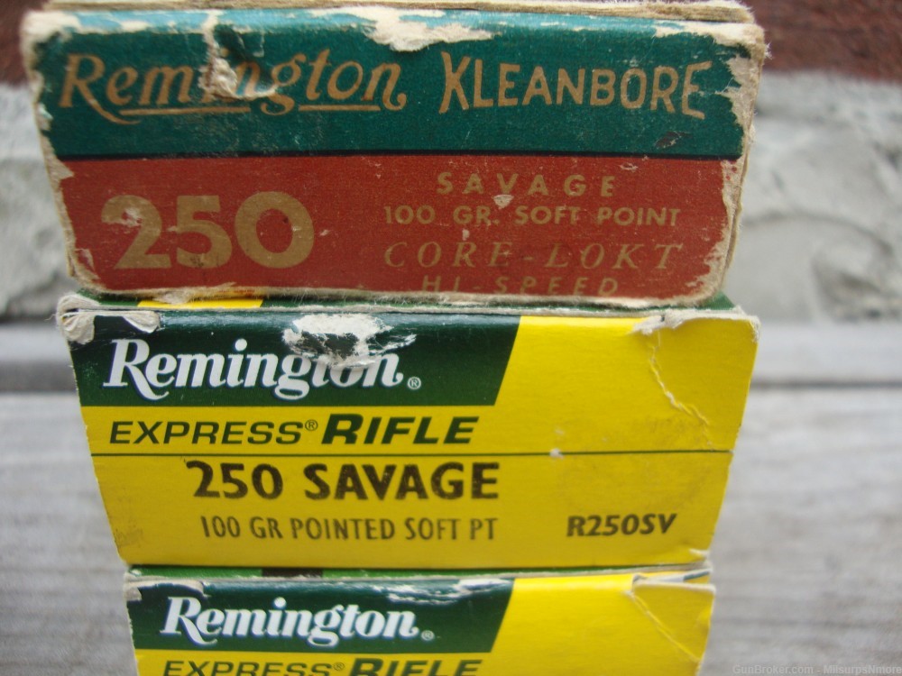 Nice Lot of 50 Rounds Assorted .250 Savage Ammo Remington-img-13
