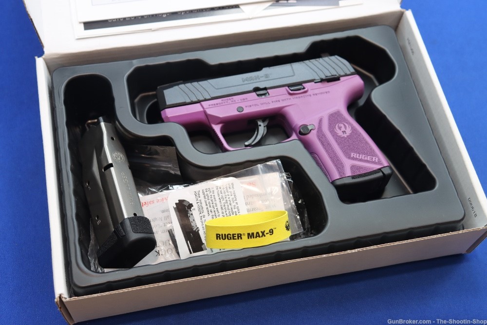 Ruger Model MAX-9 Compact Pistol PURPLE 9MM 12RD Optics Ready 03512 MAX9-img-0