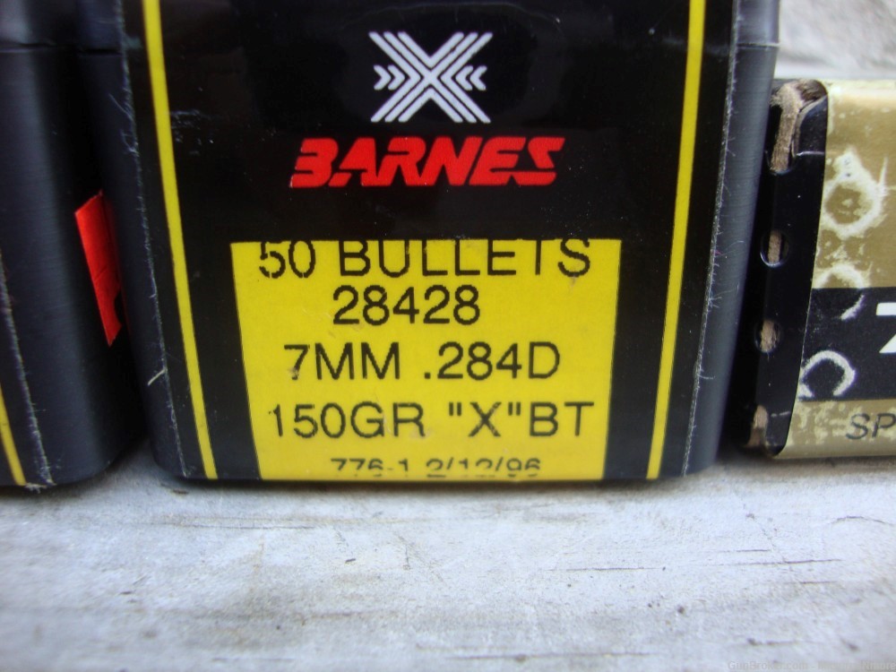 Nice Lot Of 200 Bullets 7mm 7x57 Mauser Reloading Barnes-img-4