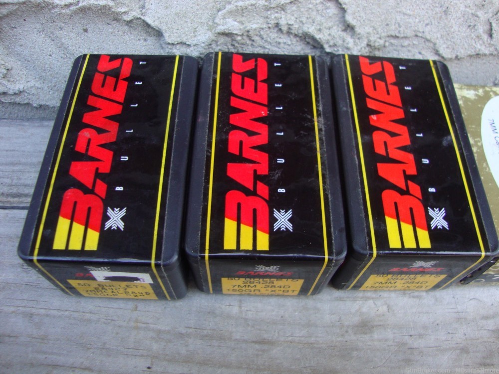 Nice Lot Of 200 Bullets 7mm 7x57 Mauser Reloading Barnes-img-1