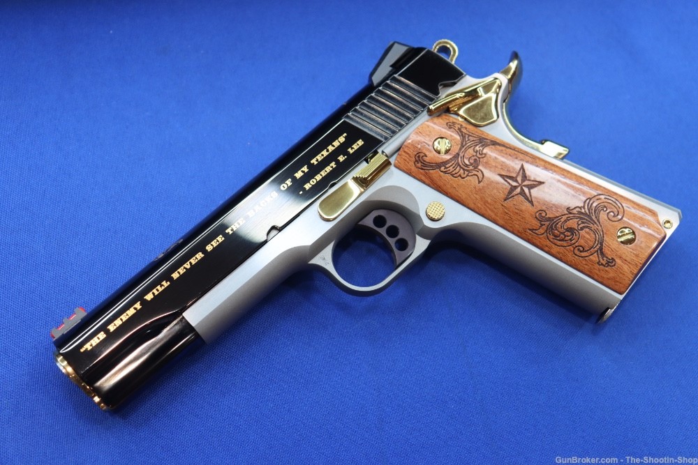 Colt Govt Model 1911 Pistol LONE STAR II 45ACP Gold Embellished 1 of 200 SA-img-33